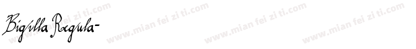 Bigilla Regula字体转换